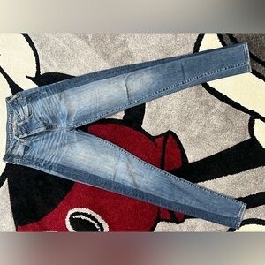 American Eagle Outfitters contrast stripe Blue  Stretch Skinny Jeans